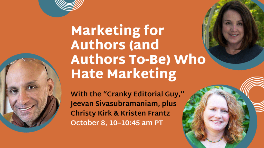 Banner image: Marketing for Authors (and authors to-be) Who Hate Marketing)