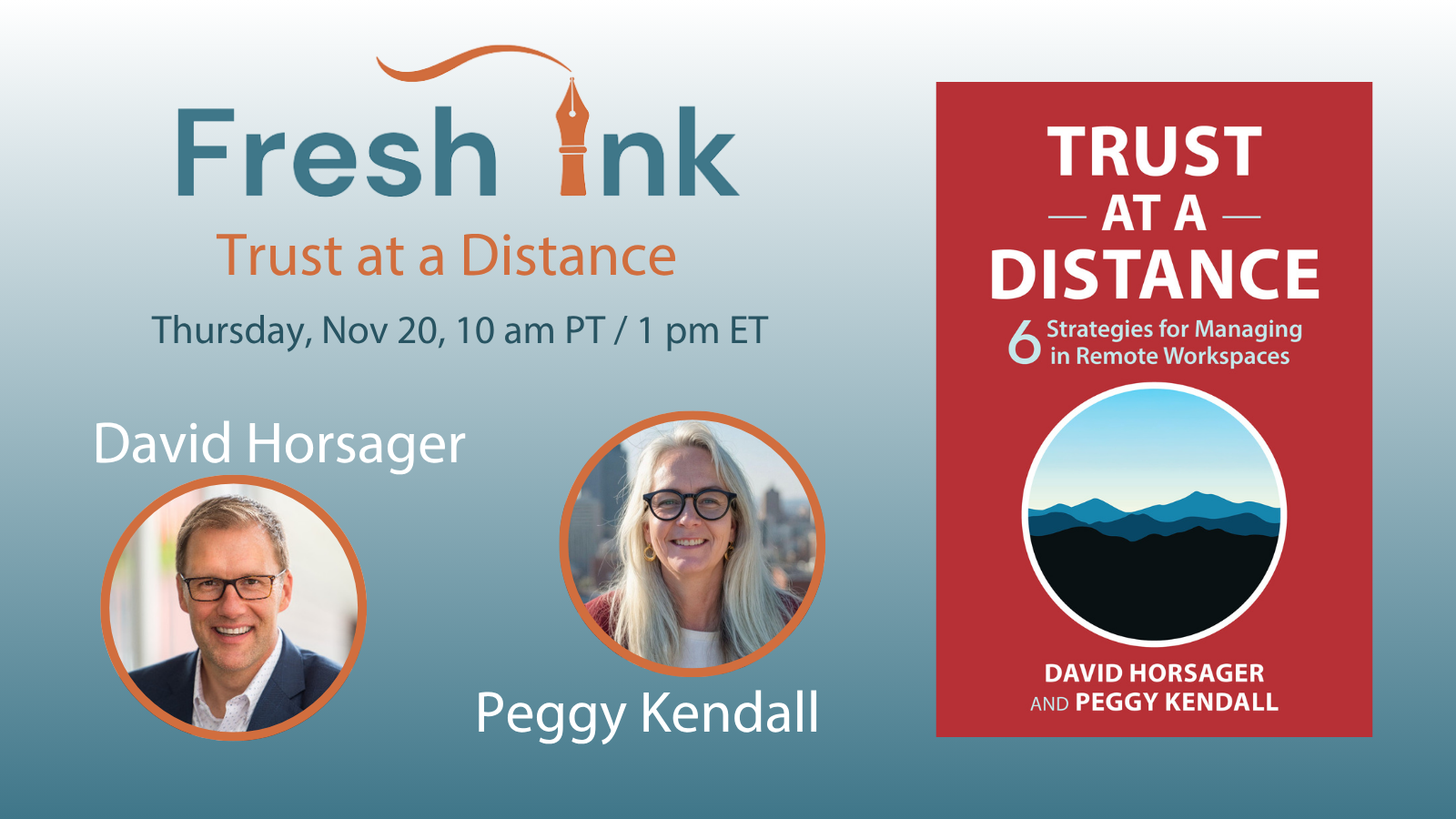 Trust at a Distance: A FreshInk webinar with David Horsager & Peggy Kendall