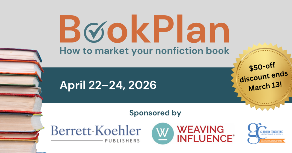 BookPlan: How to Market Your Nonfiction Book. $50-off Discount Ends March 13